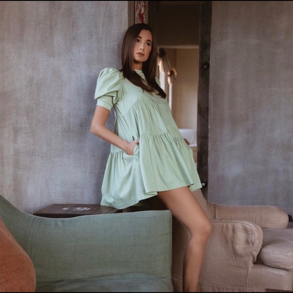 Green Babydoll Dress